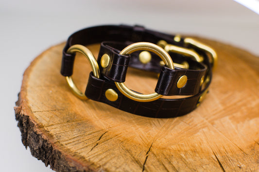 Recycling BDSM Halsband Armband Set von Frivol Sextilien